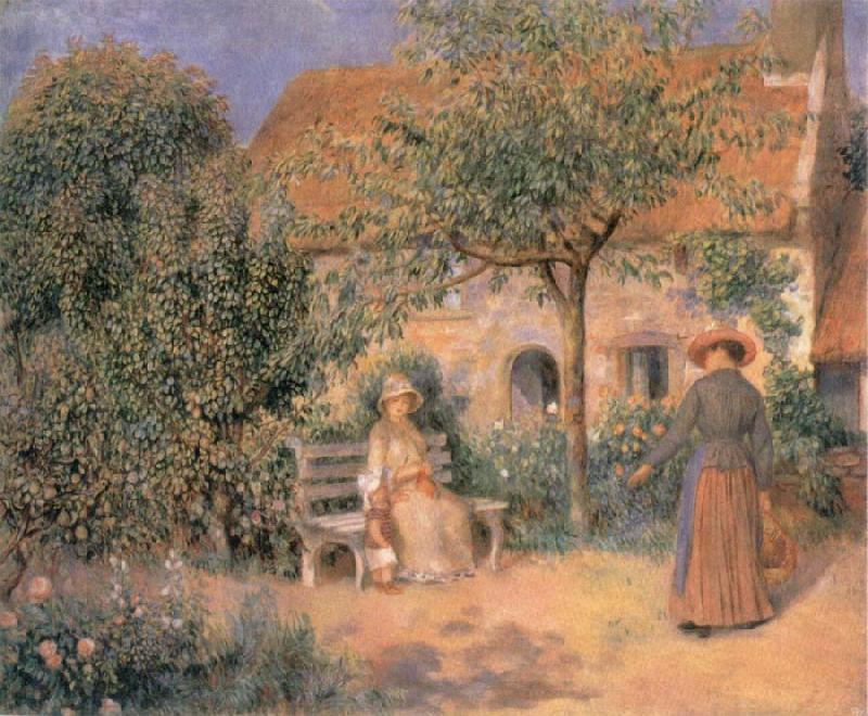 Pierre-Auguste Renoir Garden scene in Brittany Sweden oil painting art